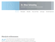 Tablet Screenshot of hno-schmeling.de